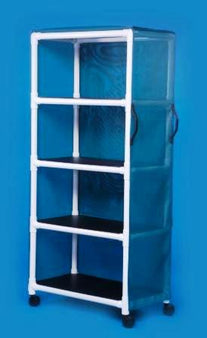 IPU Standard Line Linen Cart 20 X 38 X 79 Inch 20 X 36 Inch Removable Shelves - Each - VL LC4 S-EA