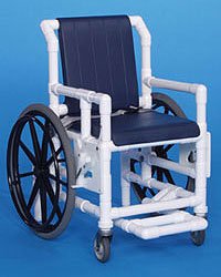 IPU Shower Chair ipu® Swing-Away Arm - Left PVC Frame Padded Backrest 17 Inch Seat Width 300 lbs. Weight Capacity - Each - SAC33 G-EA