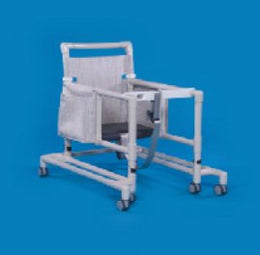 IPU Walker with Wheels Adjustable Height Deluxe Ultimate PVC Frame 300 lbs. Weight Capacity 29 to 33 Inch Height - Each - ULT99 DLX-EA
