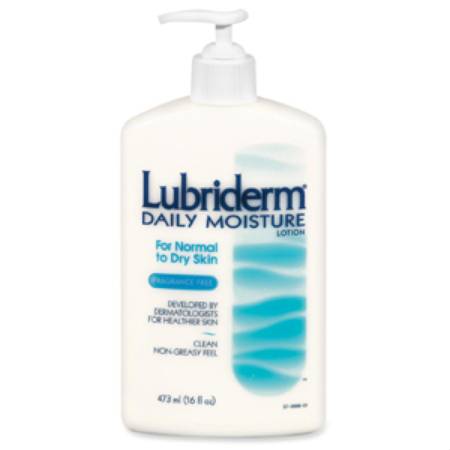 Johnson & Johnson Consumer Hand and Body Moisturizer Lubriderm® 16 oz. Pump Bottle Scented Lotion CHG Compatible - Case of 12 - 00052800483057-CS
