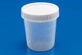 Cardinal Specimen Container Precision™ OR Packaged 2-1/2 X 3 Inch 120 mL (4 oz.) Screw Cap Unprinted OR Sterile - Case of 100 - 17099-CS