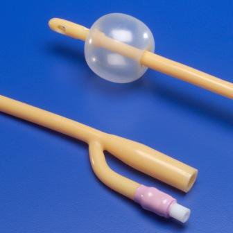 Cardinal Foley Catheter Dover™ 2-Way Standard Tip 30 cc Balloon 12 Fr. Silicone Elastomer Coated Latex - CT/10 - 403712--CT