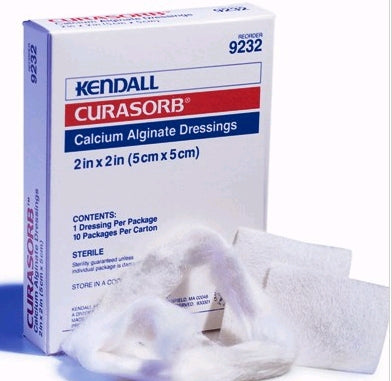 Cardinal Alginate Dressing Kendall™ 4 X 5-1/2 Inch Square - Case of 50 - 9240-CS