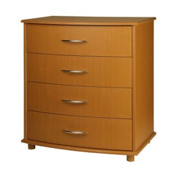 Kwalu Chest Wide Camelot Collection, CACH40W Model Wild Oak 21 X 32-1/4 X 36 Inch 4 Drawers - Each - CACH40W-EA