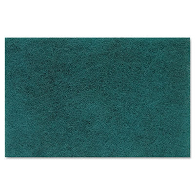 Lagasse Scouring Pad Boardwalk® Medium Duty Green NonSterile Synthetic Fiber 6 X 9 Inch Reusable - Case of 20 - BWK196-CS