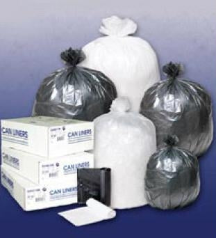 Lagasse Trash Bag Inteplast Group 33 gal. Black HDPE 16 Mic. 33 X 40 Inch Star Seal Bottom Coreless Roll - Case of 250 - IBSS334016K-CS