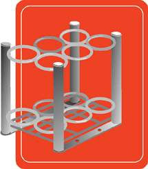 Mada Medical Products Oxygen Cylinder Stand - Each - 2004-EA