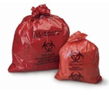 Medegen Medical Products LLC Biohazard Waste Bag Medegen Medical Products 33 gal. Red Bag HDPE 33 X 40 Inch - Case of 500 - HRD334014-CS