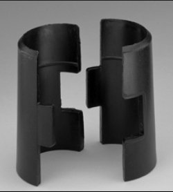 Intermetro Industries Replacement Shelf Wedge MetroMAx i™ Black, Plastic - Bag of 1 - 9985-BG
