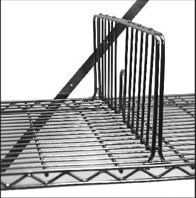 Intermetro Industries Shelf Divider 8 Inch Chrome - Each - DD18C-EA