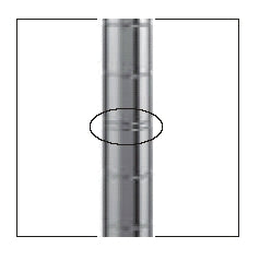 Intermetro Industries Shelf Post Site-Select™ 33-7/8 H, 2 Lbs, Chrome - Each - 33UP-EA