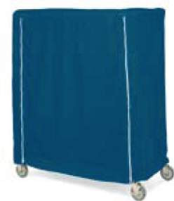 Intermetro Industries Cart Cover Metro® White Uncoated Nylon 24 X 48 X 62 Inch Zippered Closure - Each - 24X48X62UC-EA