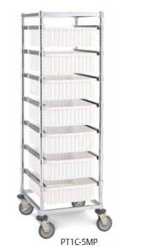 Intermetro Industries Kitting Cart Metro® 4 Casters Without Handle Chrome - Each - PT1C-5MP-EA