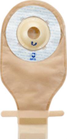 Marlen Manufacturing Ileostomy / Colostomy Pouch UltraLite™ One-Piece System 9 Inch Length Drainable Convex Light, Pre-Cut - Box of 10 - 51525-BX