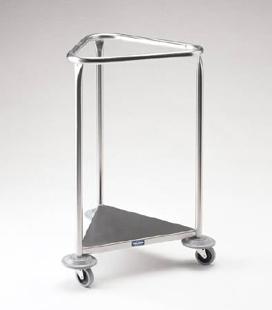 Pedigo Products Hamper Stand Pedigo® Rolling Triangular Opening Open Top Without Lid - Each - P-1120-SS-EA
