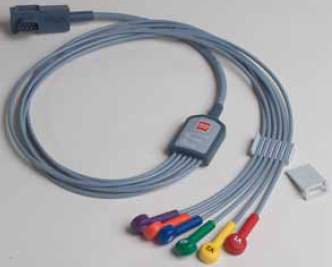 The Palm Tree Group ECG Cable AHA, 12 Lead, 6 Wire Precordical Attachment For Lifepak 12 Defibrillator / Monitor - Each - 11111-000022-EA