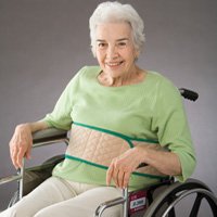Tidi Products Wrap Around Safety Belt Posey® 84 Inch Length Beige Quilted Fabric - Each - 3658M-L-EA