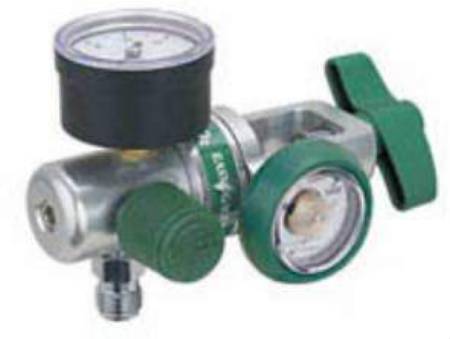 Precision Medical Easy Gauge Reg Oxygen Regulator Adjustable 0 - 15 LPM DISS Outlet CGA-540 - Each - 165415G-EA