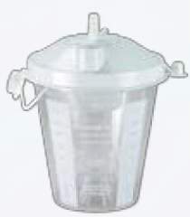 Precision Medical Suction Canister Precision Medical 2000 mL Pour Lid - Case of 12 - 502687-12-CS