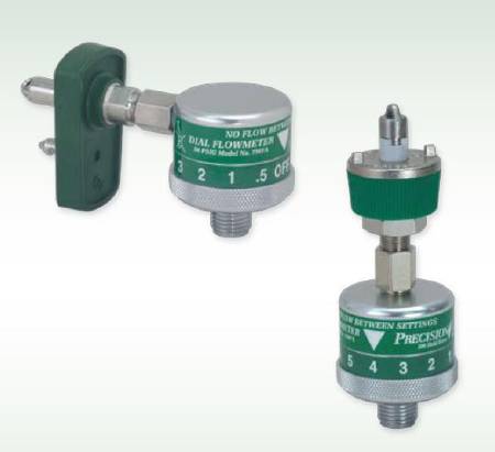 Precision Medical Precision Medical® Oxygen Flowmeter Dial with Top Connection 0 - 25 LPM 1/8 Inch NPT Female Connector - Each - 7MFA1101TC-EA