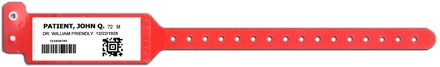 Precision Dynamics Identification Wristband Sentry® Bar Code LabelBand® Barcoded Band Permanent Snap Without Legend - Box of 500 - 5090-16-PDM-BX