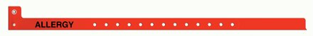 Precision Dynamics Identification Wristband Sentry® Superband® Alert Bands® Alert Band Permanent Snap Allergy - Box of 1 - 5065-16-PDM-BX