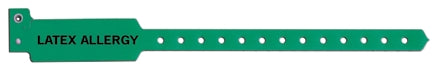 Precision Dynamics Identification Wristband Sentry® Superband® Alert Bands® Alert Band Permanent Snap Latex Allergy - Box of 500 - 5075-22-PDM-BX