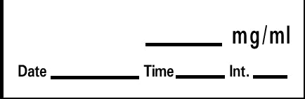 Precision Dynamics Pre-Printed / Write On Label Barkley® Advisory Label White Paper Blank Date Time Int White Syringe Label 1-1/2 X 1/2 Inch - Roll of 1 - AN-84-RL