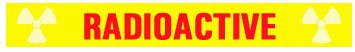 Precision Dynamics Pre-Printed Label Barkley® Laboratory Use Yellow Radioactive Red Biohazard 1/2 X 4-1/2 Inch - Roll of 1 - WTR-412-RL