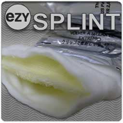 Professional Products Padded Splint Roll EzySplint™ 5 Inch X 15 Foot Fiberglass / Polypropylene White - Case of 2 - 00EZ5-L-02-CS