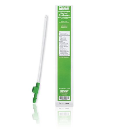 Sage Products Oral Suctioning System Toothette® Oropharyngeal Style Thumb Valve Vent - Case of 100 - 6435-CS