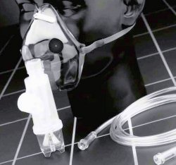 Sun Med Aerosol Mask Salter Labs® Elongated Style Adult One Size Fits Most Adjustable Head Strap - Case of 50 - 8107-0-50-CS