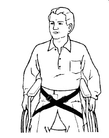Skil-Care Wheelchair Belt Skil-Care™ 1-Strap - Each - 701040-EA