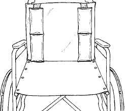 Skil-Care Lateral / Lumbar Support For Wheelchair - Each - 706350-EA