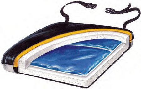 Skil-Care Seat Cushion Thin-Line Econo-Gel 16 W X 16 D X 1-1/2 H Inch Foam / Gel - Each - 751172-EA