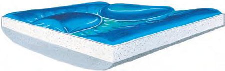 Skil-Care Wedge Seat Cushion Position-Plus+™ 16 W X 16 D X 3-1/2 H Inch Foam / Gel - Each - 751465-EA