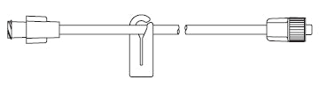 Smiths Medical IV Extension Set Standard Bore 20 Inch Tubing - Case of 50 - MX454FL-CS