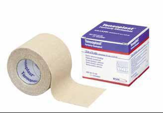 BSN Medical Elastic Adhesive Bandage Tensoplast® 4 Inch X 5 Yard No Closure Tan NonSterile Medium Compression - Case of 16 - 04414001-CS