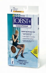 BSN Medical Compression Stocking JOBST® Ultrasheer Knee High Large Suntan Closed Toe - Pair - 121524-PR