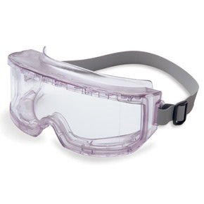 Honeywell Safety Products Safety Goggles Uvex Futura® Fit Over Anti-fog Coating Clear Tint Polycarbonate Lens Clear Frame Elastic Strap One Size Fits Most - Each - S345C-EA