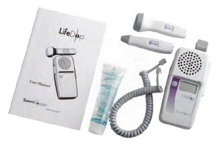 Cooper Surgical Handheld Doppler LifeDop® LCD Display Obstetric / Vascular Probe 3 and 8 MHz Frequency - Each - C250CC-EA