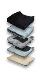 Sunrise Medical Seat Cushion JAY® J2™ Deep Contour 20 W X 16 D X 4-1/2 H Inch Foam / Fluid - Each - 2406-EA