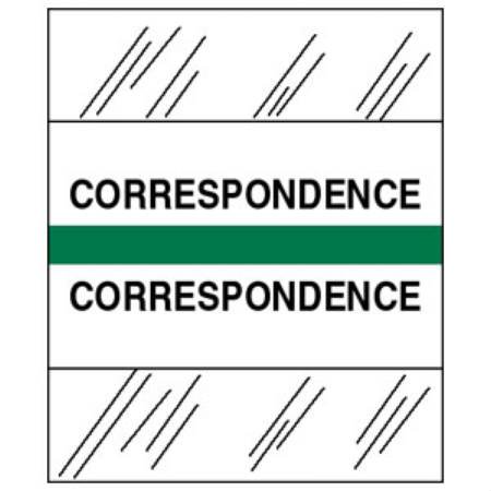 Tabbies Index Tab 1/2 X 1-1/4 Inch Correspondence - Pack of 100 - 54524-PK