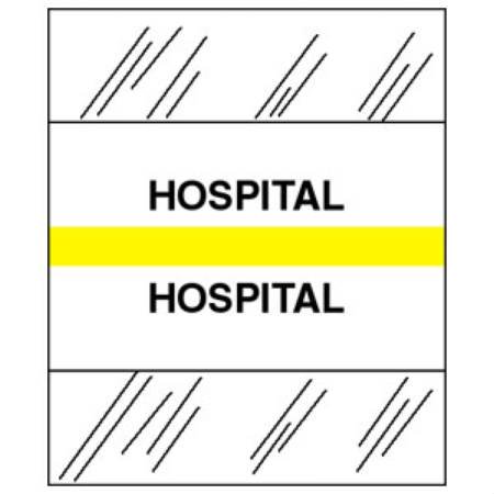 Tabbies Index Tab 1 1/4 Inch Hospital - Pack of 100 - 54544-PK