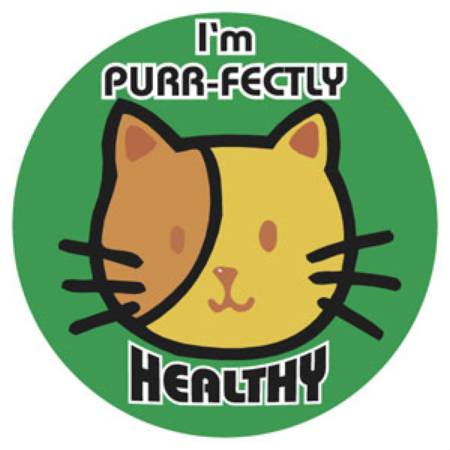 Tabbies Tabbies® 100 per Unit I'm Healthy Kitty Sticker - Roll of 1 - 20003-RL