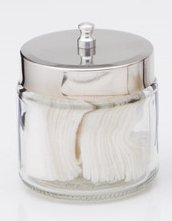 Dukal Sundry Jar Glass Clear 3 X 3 Inch - Case of 6 - 4014-CS
