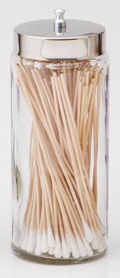Dukal Sundry Jar Glass Clear 3 X 7 Inch - Case of 6 - 4017-CS