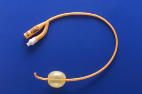 Teleflex LLC Foley Catheter Rusch PureGold® 2-Way Coude Tip 30 cc Balloon 24 Fr. PTFE (Teflon) Coated Latex - Box of 10 - 318324-BX