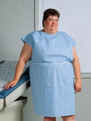 Tidi Products Patient Exam Gown TIDI® Ultimate X-Large Light Blue Disposable - Case of 50 - 980838-CS