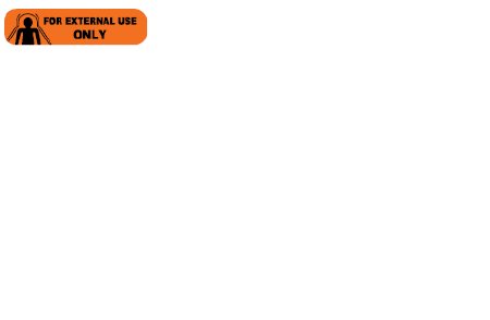 Medline Pre-Printed Label Barkley® Auxiliary Label Orange For External Use Only Black Safety and Instructional 1-1/2 X 3/8 Inch - Pack of 3 - PHL7-PK